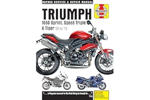 Haynes Triumph 1050 Sprint, Speed Triple & Tiger '05 to '15 Service and Repair Manual