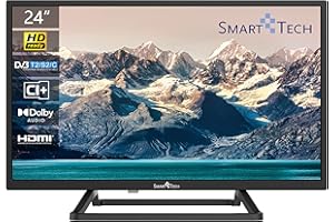Smart Tech 24HN10T3 HD LED TV 24 Pouces (60cm) Triple Tuner Dolby Audio H.265 3xHDMI, 2xUSB
