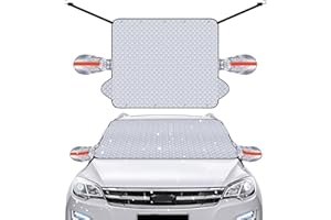 Fyshird 170 * 143cm Windschutzscheibenabdeckung Winter Frontscheibenabdeckung Magnet XXL Autoabdeckung Scheibenabdeckung Auto Winter SUV für Gegen Schnee EIS Frost UV Staub