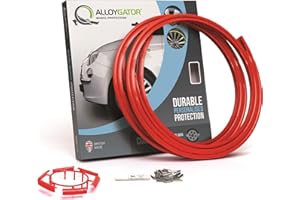 AlloyGator Rouge Protecteurs de Roue en Alliage Protecteurs de Jante | Protection des Roues | Protection des Roues en Alliage | Convient aux Roues de Roues de 12 à 15 Pouces | 14 Couleurs Disponibles