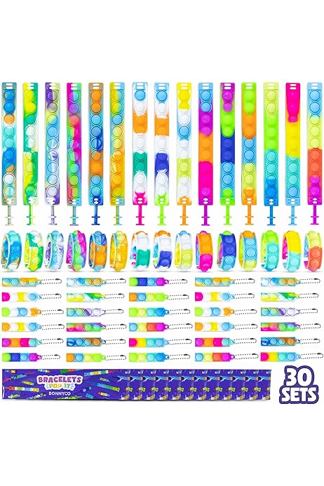 Braccialetti Slap 12 Pezzi Con 50 Adesivi - Regalo Divertente Per Bambini, Festa, Compleanni - Foto 14