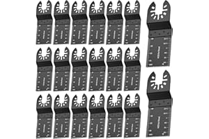 KINGARDEN 20Pcs 35mm Multi Tool Blades Oscillating Saw Wood Cutter Universal Quick Release Accessories Compatible with DeWalt Bosch FEIN Makita Multimaster Dremel