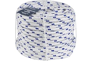 Douglas Marine Cima Bianca Ø 14 millimetri in Polipropilene da 50 metri - 16 Capi Multiuso, Resistente e Galleggiante - Ideale per Ormeggio, come Corda Generica, Passamaneria e Delimitazione