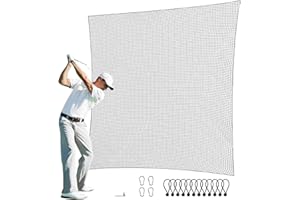 VEVOR Golf Net, 10x10ft Golf Practice Net, Indoor Hitting Net for Golf, Baseball, Hockey, Soccer, Heavy Duty Nylon DIY Ball Net, Sports Netting Barrier for Backyard Driving Training Swing (Net Only)