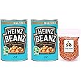 Combo of Baked Beanz, 415 gm (Imported) - Pack of 2 + Food Library Chilly Flakes 100gm