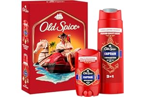 Old Spice Captain Geschenkset für Männer mit Captain Deostick und Duschgel, 24/7 Frischhh bei täglicher Anwendung, langanhaltender Duft in Parfumqualität