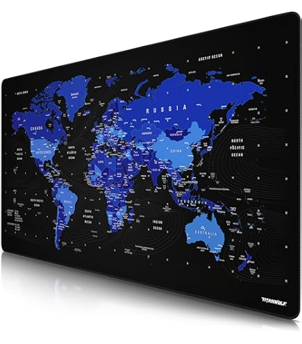 TITANWOLF - XXL Mouse Mat - Mouse Pad 1500 X 800 X 3mm –Speed Gaming Mouse Pad - Extra Large - Table Mat Large Size - Improved Precision And Speed