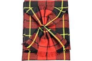 Kilts Wi Hae Scottish 100% Wool Tartan Ladies Mini Sash With Rosette - Wallace Modern