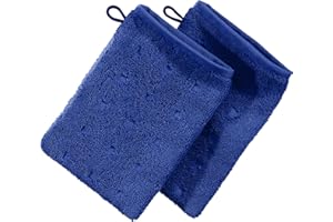 ‎MÖVE Möve Pack of 2 Quadretti Walk Terry Towels Royal Size 15 x 20 cm
