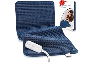 Comfytemp 43x84cm XXL Heat Pad for Back & Period, Extra Large Electric Heating Pad with 3 Heat Levels, Auto-Off Timers, Heated Pad for Neck, Shoulders, Full Back, Foot, Knee, Machine Washable