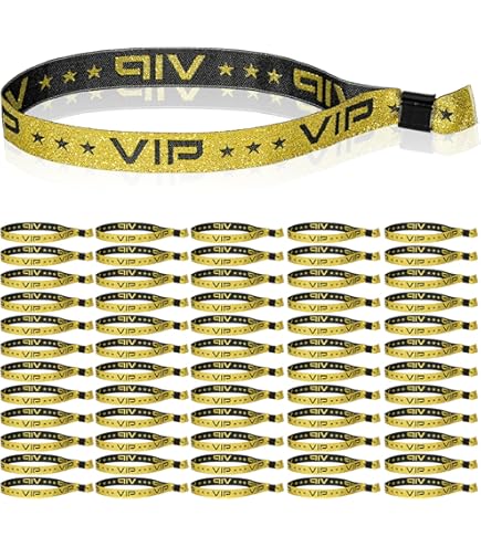 Aoriher 100 Bracelets d'Entrée en Tissu VIP Bracelets d'Identification Aoriher 100 Bracelets d'Entrée en Tissu VIP Bracelets d'Identification