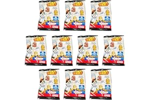TOPTOYS2U BARGAIN BUNDLES Wikkeez Star Wars Twin Pack Figure Head Party Suprise Blind Bags - 10 Packs Supplied