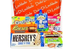 American Sweets Gift Box - USA Candy Treats - Dolci Di Lechlade - Reeses Gobstopper Warheads - Birthday Gummy Sweet Halloween Christmas