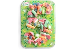GOMMY´S FACTORY Geburtstag Süßigkeiten Box Nº5 Weingummi Kuchen - Glutenfreie Süßigkeiten Kindergeburtstag Lecker und Perfekt Für Jede Feier - Birthday Cake Party Number 500g Candy Box…