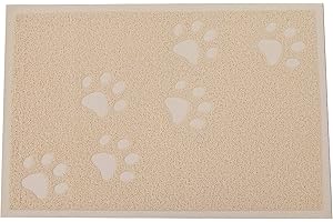 Cloud Heart Alimentazione Premium Pet Pet Pet Bowl Pet Litter Trey Mat per cani e gatti BeigeRettangolo-M