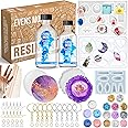 EVENS MORE Diy Resin Art Kit With 300 Gm Resin And Coaster Earring Keychain Coaster Macking Kit With Pigment Glitter Mica, Blue