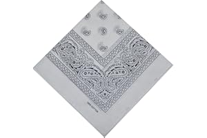 SCHALS & TÜCHER Bandana 100% Coton Original Paisley Foulard accessoire Bandeau cheveux Echarpe Mouchoirs Homme Femme Enfant
