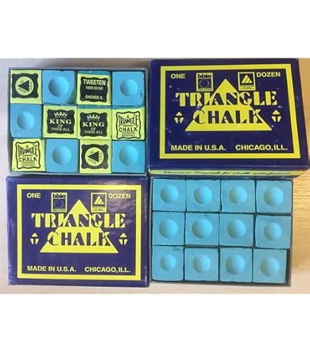 NATIONAL TOURNAMENT CHALK　青 126個　グロス箱入り A BOX OF 144 PIECES GREEN TRIANGLE CHALK ** by Triangle : Amazon