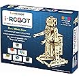 Funvention- for Little Scientist in Every Kid Engineered Wood i-Robot Battery Operated DIY self Balanced Walking Robotic Model Motor Powered stem Learning kit, Multicolour, 8+ Years