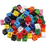 Dick-System 100 Steckwürfel Weiß - Mathematik Würfel 1,7cm Für Schule & Lernen