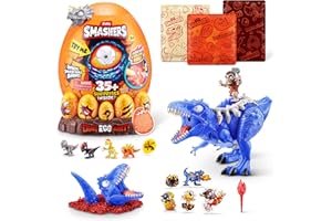 ZURU SMASHERS Smashers Dino Egg Hunt di ZURU, Giocattolo sputafuoco luminoso da caccia al tesoro, a tema dinosauri, da collezionare, per ragazzi e bambini(Giganotosaurus)