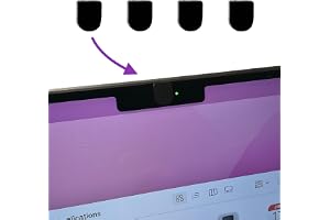 webcamshield 4 stycken kompatibla med MacBook Pro, tunn, mjuk, liten – utan rester, återanvändbar och rivtålig, ädel och disk