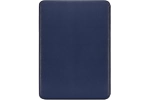 Comfyable Housse pour Ordinateur Portable 14 Pouces Précisément Compatible avec MacBook Pro 14 M4 M3 M2 M1 Pro/Max 2024-2021, Étui en Simili-Cuir, Bleu Nuit