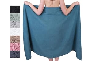 ‎BETZ Betz Badetuch XXL 100x200 cm – 1 Stück – Saunatuch & Strandtuch aus 100% Baumwolle, 360 g/m² – saugstark & weich – großes Handtuch mit Aufhänger – Serie Berlin – Farbe Taubenblau