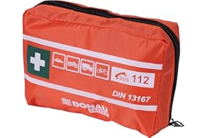 DONAU SAFETY Motorrad Verbandskasten nach aktueller Norm 2025 DIN 13167 / Erste-Hilfe-Verbandtasche Mini Klein