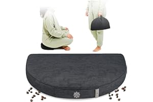 MINDFUL MODERN Mindful & Modern Travel Meditation Cushion | Outdoor Floor Cushions for Adults | Stylish Outdoor Decor | Great with Yoga Bolster for Restorative Yoga | Yoga Accessories for Women | Washable Cover