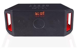 Sveon SON36_01 - Altavoz Bluetooth con USB/MicroSD MP3 Player y Radio, color negro
