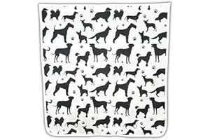 Nevkha Letter Box Catcher for Mail, Letters, Post, Small Packages. Alternative to Letterbox Cage, No Screws Required Will Attach to Doors and Letterboxes with Strong Adhesive (Dog Pattern)