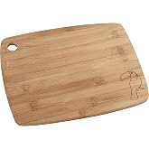 Fackelmann Tropical Cutting Board, Bamboo Wood Kitchen Board, Small Chopping Board for Vegetables, Chopping and Filleting Mea