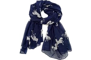 AnJuHoPa Echarpe, Chèche, Foulard en viscose respirante Adorable imprimé animalier pour Femmes et Filles
