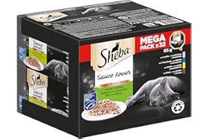 Sheba Sauce Lover 437510 Karma dla Kotów, 32 x 85 g