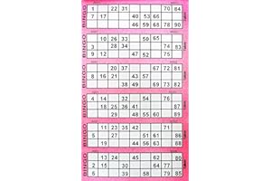 YLAB 600 tickets de bingo - Couleur au choix : rose