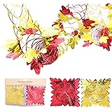 Christmas Concepts® Pack Of 2 9ft Foil Garland Festive Hanging Decorations - Christmas Decorations (Red & Gold)