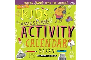 Kid's Awesome Activity 2024 Calendar: Includes 300+ Super Fun Stickers!