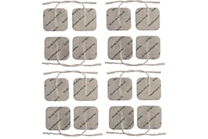 TENS EMS Électrodes Supérieures 4cm x 4cm Paquet de 16 Autocollantes pour Appareil Electrostimulation par Healthcare World