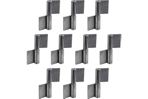 Gedotec Charnières à souder | 10 pièces | Pour portes métalliques | Hauteur 80 mm | DIN gauche