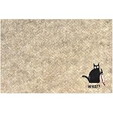 Monnhein Tasarımlı Dekoratif Kapı &ouml;n&uuml; Paspas, Dış Mekan/Ev İ&ccedil;i/Banyo/Mutfak/Yatak Odası/Giriş Paspasları (Hasır Cat, 45X70)