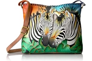 Anna by Anuschka Women's Genuine Leather Medium Shoulder Hobo | Zip-Top Organizer with Side-Zip Pockets