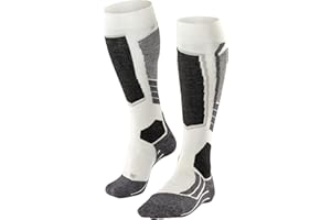 FALKE homme SK2 chaussettes de ski rembourrage moyen renforts au tibia chaudes respirantes séchage rapide régulation climatique anti-odeur laine fil fonctionnel 1 paire