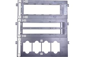 OKLILI 3PC X QM3-2694-000 QM3-2695-000 QC2-5902-000 Photo Film Guide 35mm Sleeve + 35mm Mount +120mm Holder ASSY Slide Negative Cover Compatible with Canon CanoScan 8000F 8400F 8800 8800F 9000F