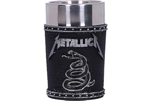Nemesis Now Vaso de chupito con licencia oficial de Metallica, color negro