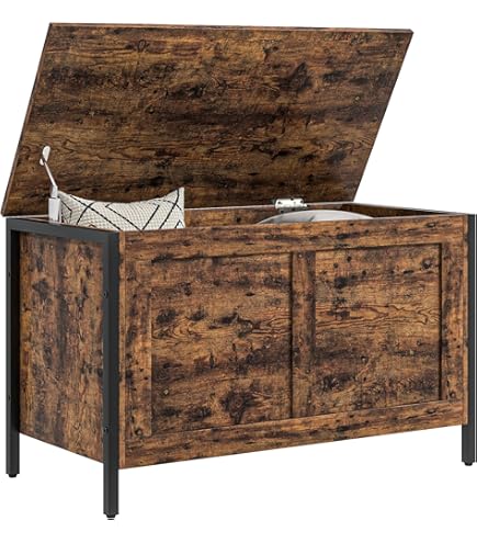 Cassapanca In Legno Laccata Con Decori Floreali, Elegante