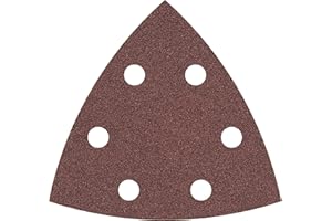 Bosch Accessories Professional 5 Stück Schleifpapier F460 Best for Wood and Paint (für Holz und Farbe, Körnung G80, 93 x 93 mm, Zubehör Deltaschleifer)