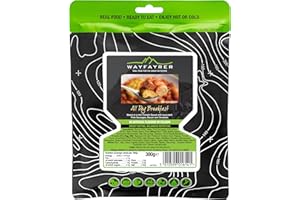 Wayfayrer Ration Packs - 6 Pack - 300g - Wayfarer Meals - Expedition, Hiking, Survival & Camping Food - Emergency Food Rations Long Life for 3 Years - Official DOFE Food - Boil in The Bag Meals