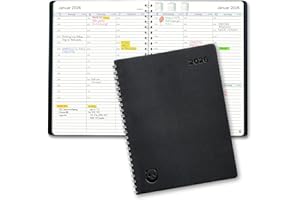 ‎SMART PANDA Terminplaner 2026 A5 von Smart Panda – Wochenplaner A5, Kalender 2026 – Softcover Tagebuch, 30 Minuten-Intervalle – Terminkalender, Planer 2026 – auf Deutsch