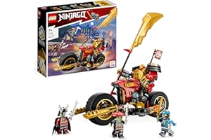 LEGO 71783 NINJAGO Jeździec-Mech Kaia EVO, Motocykl Ninja do Ulepszania, Figurka Mecha i 4 Minifigurki, Zabawki do Kolekcjonowania dla Dzieci od 7 Lat